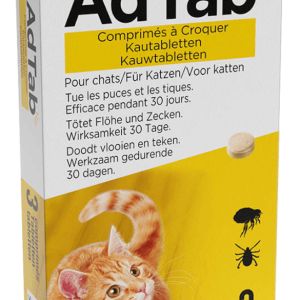 AdTab – Kauwtablet Kat 3 stuks